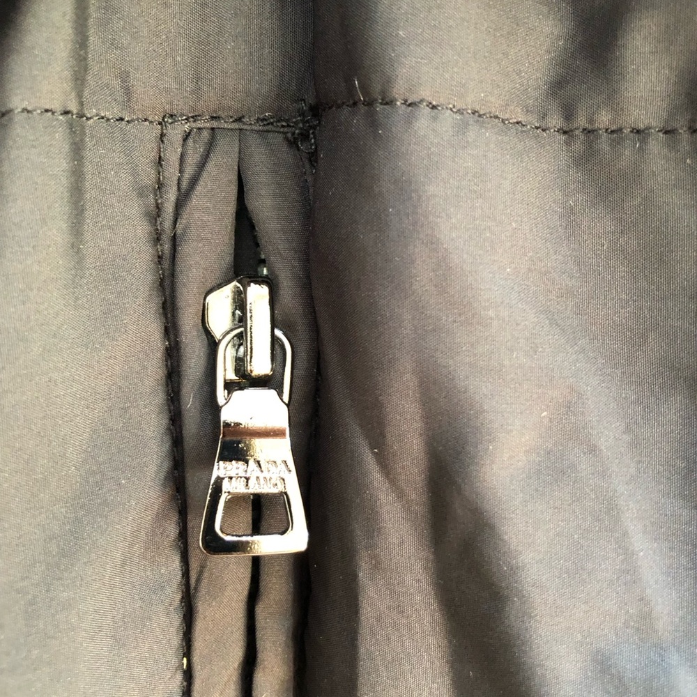 Prada Black Quilted Hooded Puffer Jacket - Picture 7 of 7